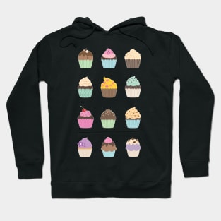 Cupcake Multi Design Set Hoodie